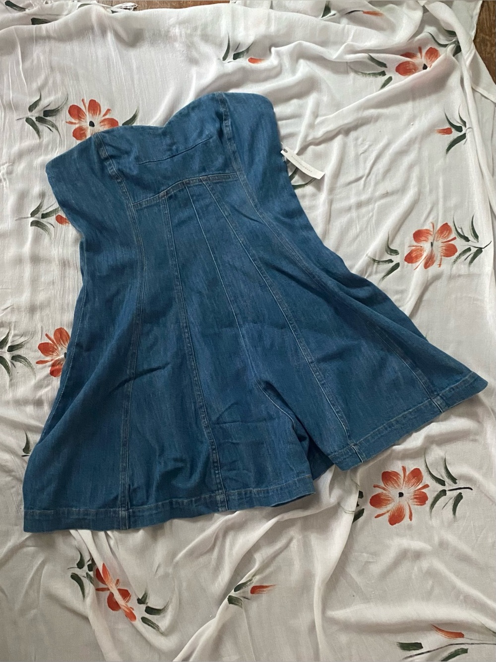 NWT Anthropologie Pilcro Denim Romper Size 6